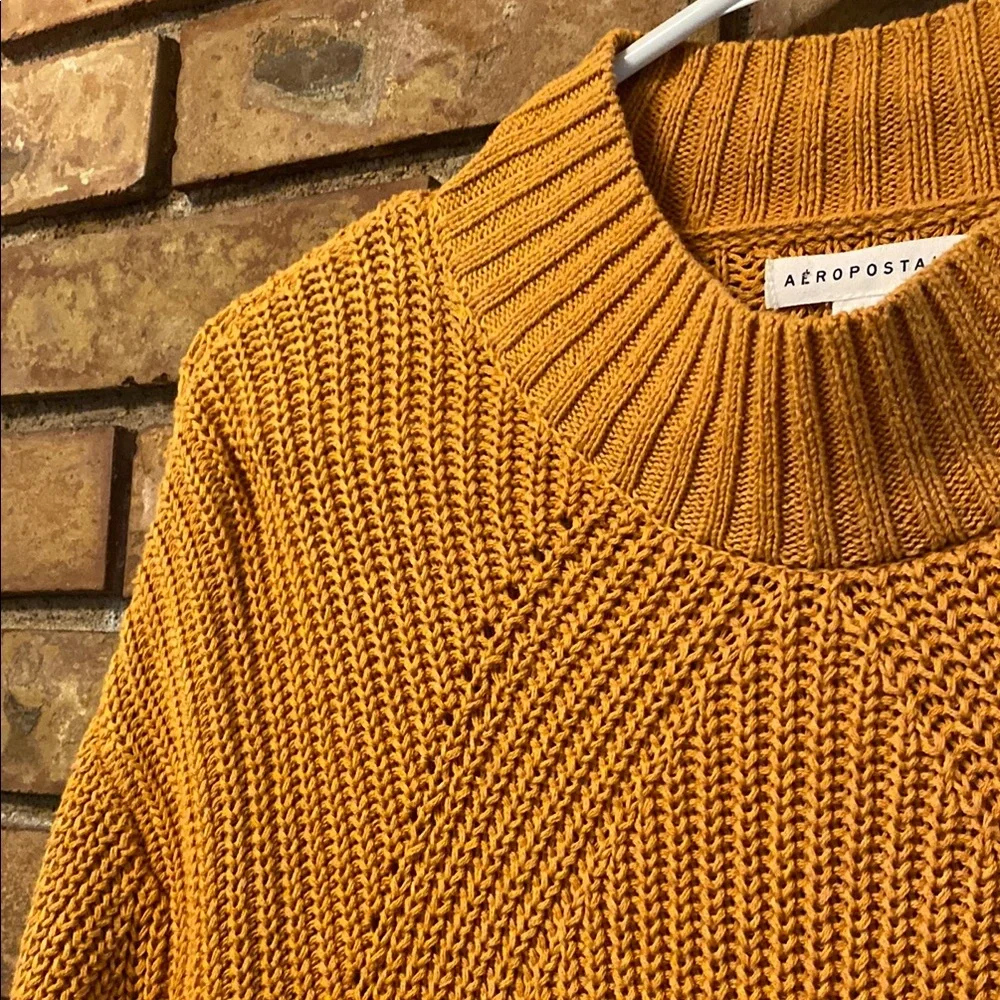 Aeropostale Cable Knit Boxy Fit  Sweater / Preppy / Comfy / Cozy / Chunky - Picture 7 of 8